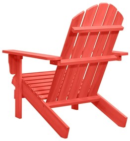 Cadeira Adirondack para jardim abeto maciço vermelho