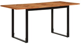 Mesa de jantar 160x80x75 cm Madeira maciça de Acácia