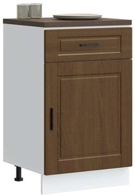 vidaXL Armário base cozinha Porto derivados madeira carvalho castanho