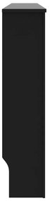 Cobertura de radiador 172x19x81,5 cm MDF preto