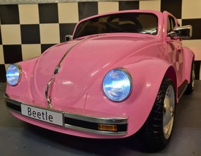 Carro infantil Volkswagen Carocha 12V Rosa