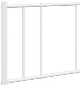 Estrutura de cama com cabeceira 160x200 cm metal branco