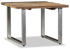 Mesa de centro madeira reciclada maciça 55x55x40 cm