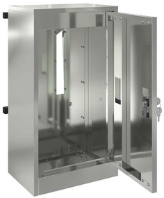 caixa de correio Preto 30 x 23 x 55 cm Aço galvanizado
