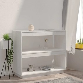 Estante 80x35x71 cm madeira de pinho maciça branco