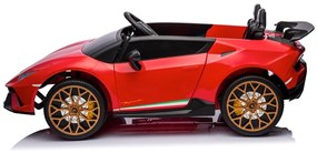 Carro elétrico para Crianças Lamborghini Huracan Performante Spyder, de 24V, 4x4, 2 lugares Vermelho