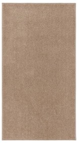 vidaXL Tapete de pelo curto 80x150 cm castanho