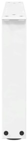 Pés para mesa de centro em V 2 peças Branco 50x(30-31,3) cm Aço