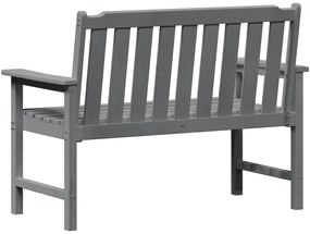 Banco de Jardim Cinza Claro 120 cm HDPE
