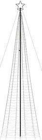 Árvore de Natal LED com Spikes 1534 LEDs Azul 500 cm