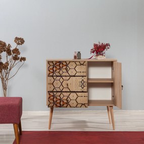 Cômoda Verybox – Carvalho Sonoma – 90x90x40 cm