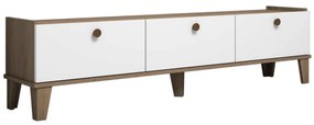 Móvel TV Sumer – Carvalho e Branco – 178x44,8x34,6 cm
