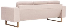 2 pcs conjunto de sofás tecido cor creme