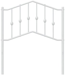 Cabeceira de cama 80 cm metal branco