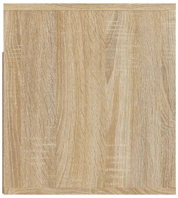 Mesa de cabeceira de parede 50x36x40 cm carvalho sonoma