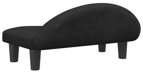 Cama para cães 70x52x30 cm veludo preto