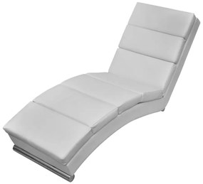 Chaise longue couro artificial branco