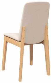 Cadeiras de jantar com almofadões 2 pcs madeira maciça