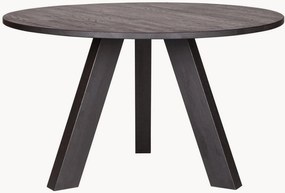 Mesa de jantar redonda em madeira de carvalho Rhonda