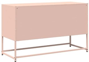 Móvel de TV 100,5x39x60,5 cm aço laminado a frio rosa