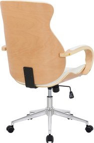 Cadeira de Escritório Melilla Couro Sintético Branco