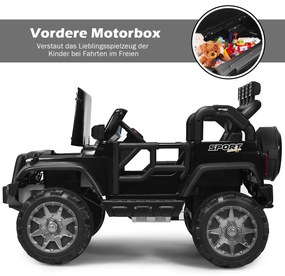 Veículo elétrico infantil movido a bateria de 2 lugares 123 x 80 x 80 cm rosa