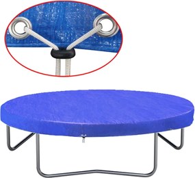vidaXL Cobertura para trampolim PE 300 cm 90 g/m²