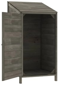 Abrigo de jardim 55x52x112 cm madeira de abeto maciça antracite