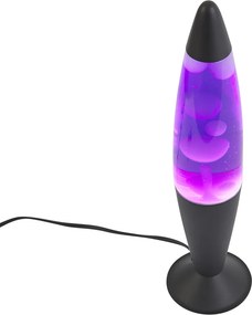Candeeiro de Lava Roxo com Cera Branca incl. LED - Lava Fundida