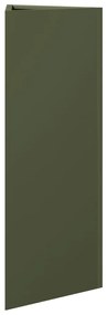Vaso/floreira triangular 2 pcs 30x26x75 cm aço verde-azeitona