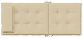 Almofadões p/ cadeira encosto alto 4 pcs tecido oxford bege