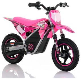 Mini moto elétrica para crianças Minicross electrica 250W 12/12"  Warrior MX-E250 Rosa