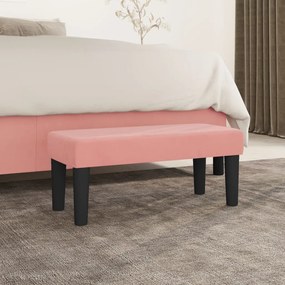 vidaXL Banco 70x30x30 cm veludo rosa