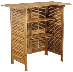 Mesa de bar 110x50x105 cm madeira de acácia maciça