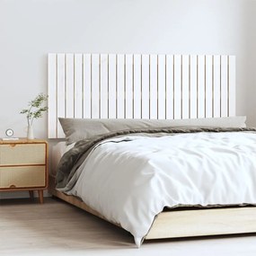 824844 vidaXL Cabeceira de parede 147x3x60 cm madeira de pinho maciça branco