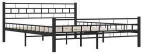 Estrutura de cama aço 160x200 cm preto