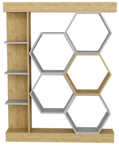 Estante Sueno – Branco Carvalho – 140x29,6x177,4 cm