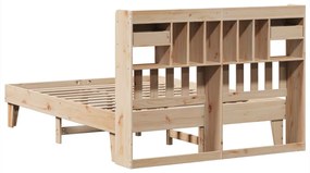 Cama sem colchão 150x200 cm madeira de pinho maciça