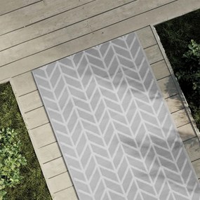Tapete de exterior 80x150 cm ARAKIL PP cinzento