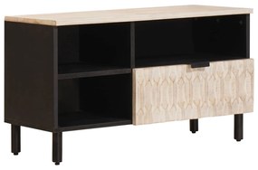 vidaXL Gabinete para TV Acabamento em Wash Branco 80 x 33 x 46 cm