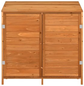 Abrigo de jardim 102x52x112 cm madeira de abeto maciça castanho