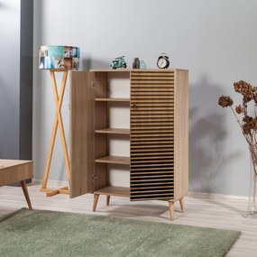 Armário Multiuso Multibox – Carvalho Sonoma – 80x127x36 cm