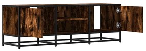 Móvel p/ TV 120x35x41cm derivados madeira/metal carvalho fumado