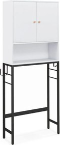 Armario para casa de banho sobre a sanita com 2 portas 23 x 63 x 165,5 cm Branco