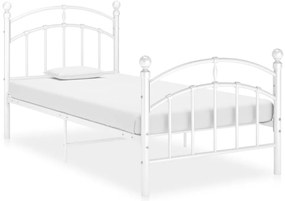 Estrutura de cama 100x200 cm metal branco