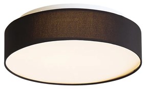 Plafon Inteligente Preto 35cm incl. LED e Controlo Remoto - Flat Drum Moderno