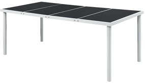 Conjunto de jantar para jardim 9 pcs preto