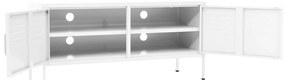 Móvel de TV aço 105x35x50 cm branco