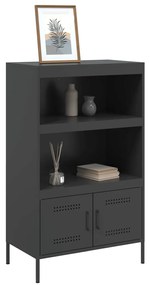 Aparador alto 68x39x113 cm aço preto