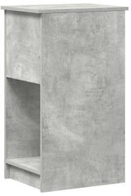Suporte torre computador com gaveta 35x45x77cm cinzento cimento
